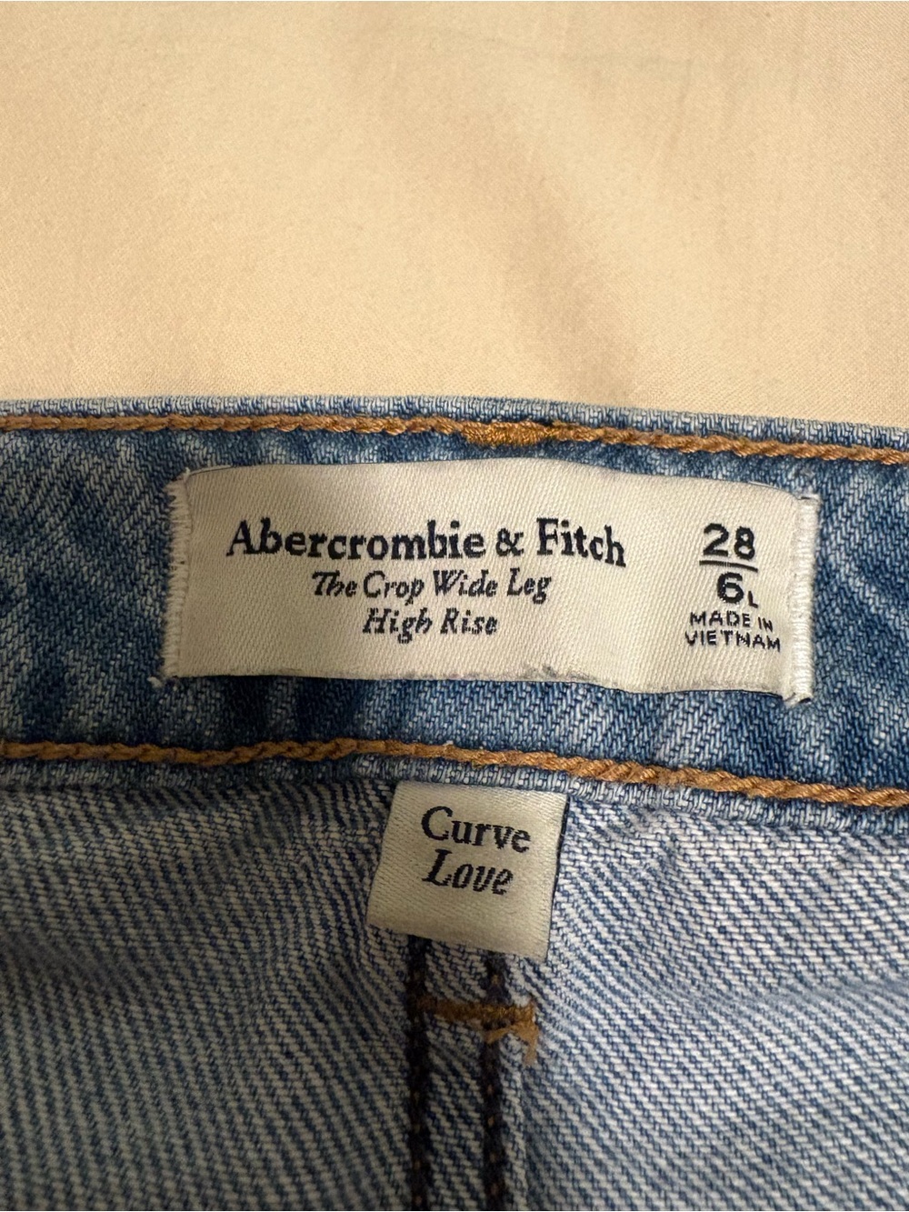 Abercrombie & Fitch Curve Love Wide Leg Jeans
